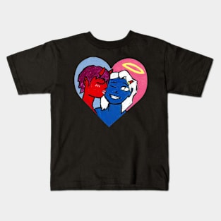 Angelic And Devilsh Heart Kids T-Shirt